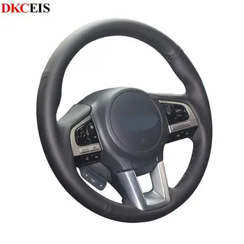 

DIY Black Soft Artificial Leather Car Steering Wheel Covers Wrap for Subaru Legacy 2016 Outback 2016 2015 XV 2016 Forester 2016