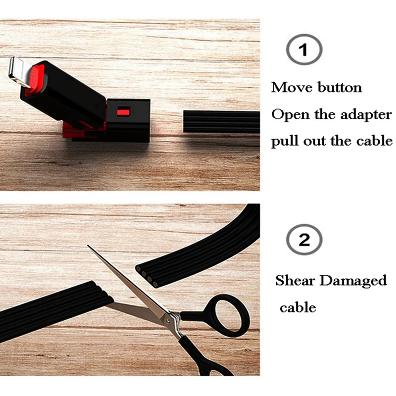 Ремонтопригодный USB кабель повторно использованный Micro-USB кабель регенерации быстрой зарядки для Android