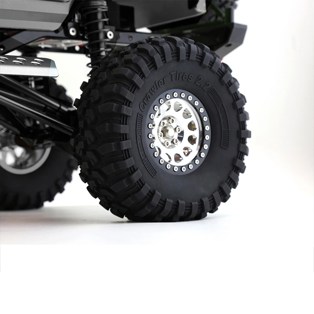 2.2 Inch Rubber Tires Crawler Tyres With Inner Foam For 1/10 RC Car TRX4 SCX10 90047 D90 D110 TF2 RR10 Wraith nitro rc cars