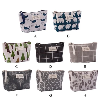 

Multifunctional Bag Fashion Design Durable Fabric Zipper Purse Cartoon Pattern Cosmetic Storage Bag Changes Card Bag