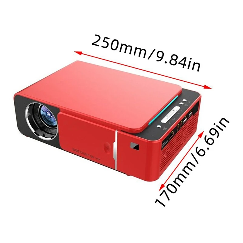 T6 1280X720P HDMI проектор для домашнего кинотеатра HD светодиодный портативный мини-проектор видео для игра для домашнего кинотеатра Кино