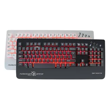 

ZERODATE X12 Backlit Keyboard LED USB Wired 3 Color Breathing Waterproof Computer Crack Gaming Keyboard
