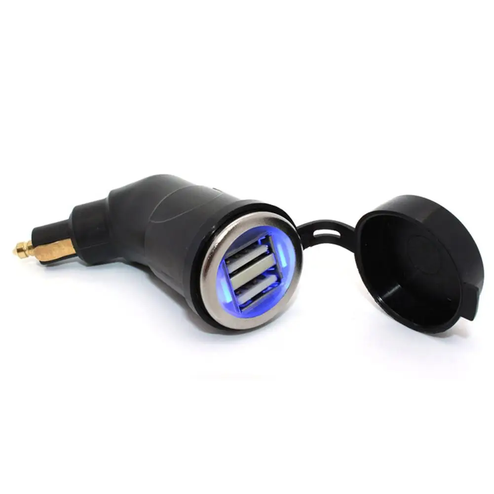 USB зарядное устройство 3.3A Водонепроницаемый двойной USB порт автомобильное зарядное устройство прикуриватель розетка мобильный телефон зарядный адаптер для мотоцикла