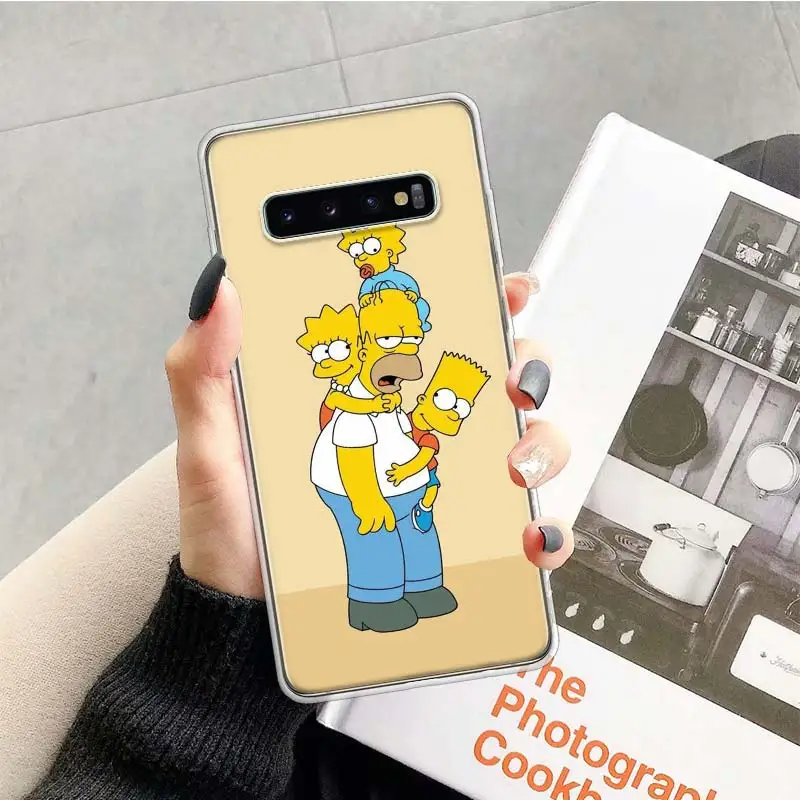 Симпсонов! Чехол для samsung Galaxy Note 10 9 8 S10+ Lite S9 S8 J4 J6 J8 плюс S7 S6 край мягкий чехол для телефона