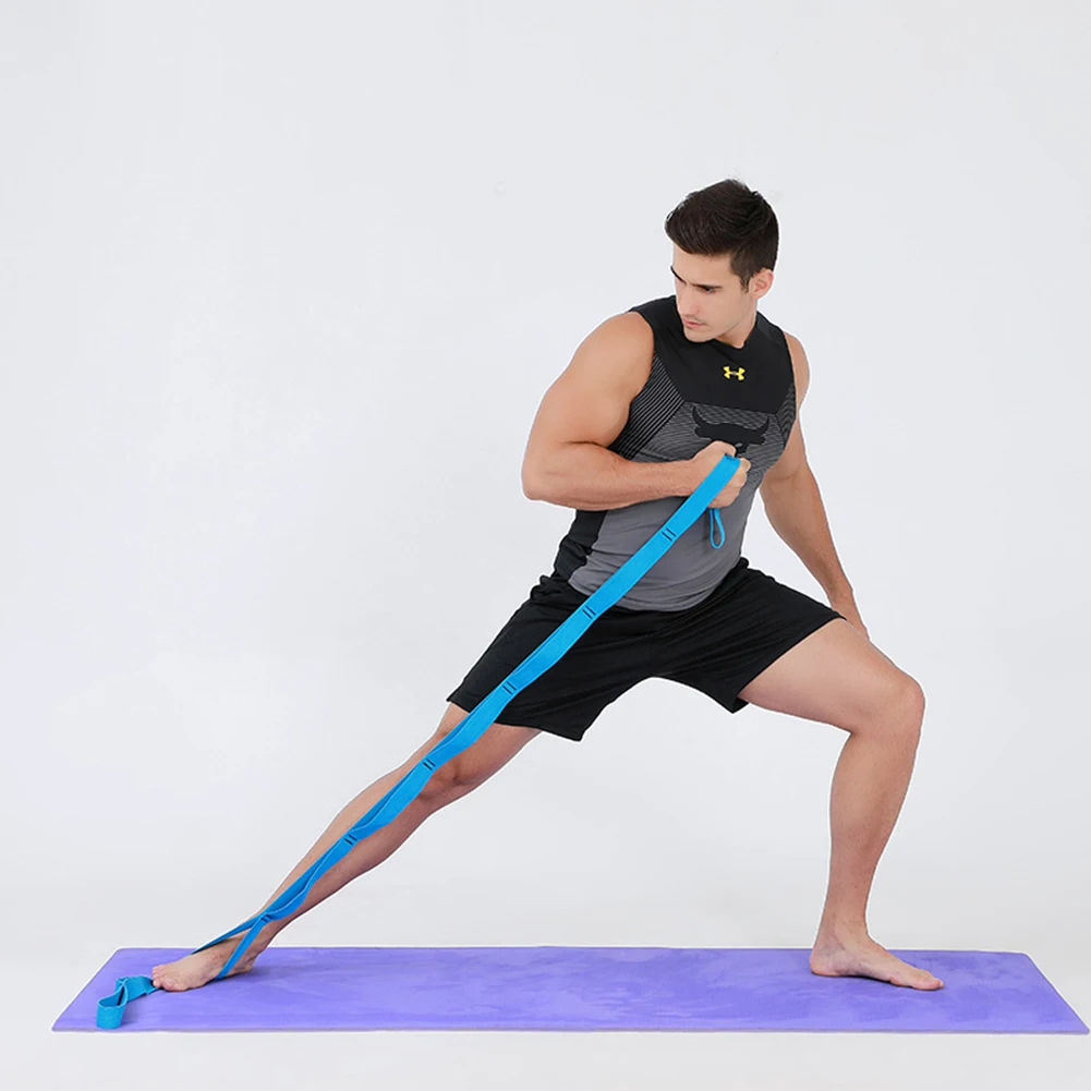 Пояс для йоги, эластичные ленты для ног, Тяговая веревка для балета, йоги FOU99 - Цвет: Синий