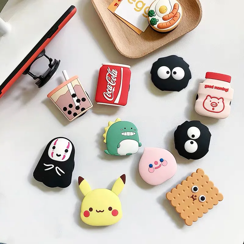 

Cute cartoon animal airbag mobile phone extension frame finger stand egg phone stand stand luxury universal mobile phone stand