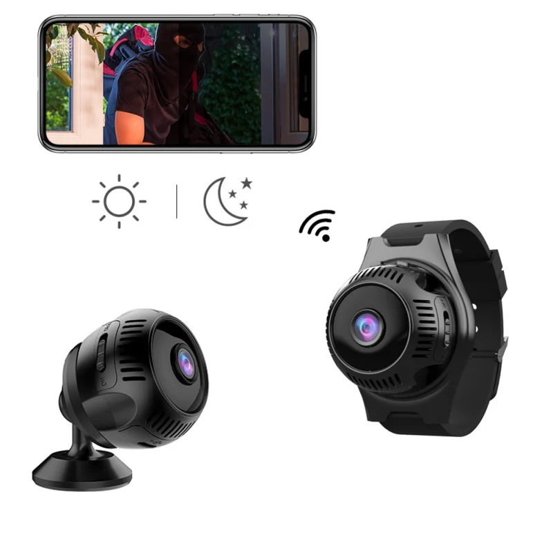 Mini HD 4K 1080P Hidden Camera Small Wearable Night Vision IR LED WiFi Video Mini Camera Hot