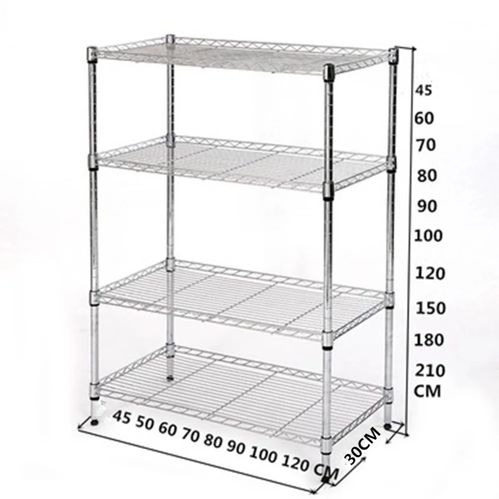 2-5 Layers Corners Storage Rack - Easy To Assemble Standing Shelf