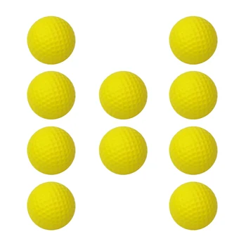 

10 Pieces Soft Foam Sponge Elastic Golf Balls, Sports Outdoor Indoor Golf Practice Training Balls