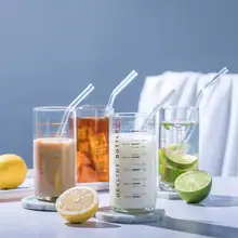 300 мл стеклянная мерная чашка термостойкая молочная кофейная кружка чашка для завтрака с измерительным диапазоном стакан для питья кухонные аксессуары