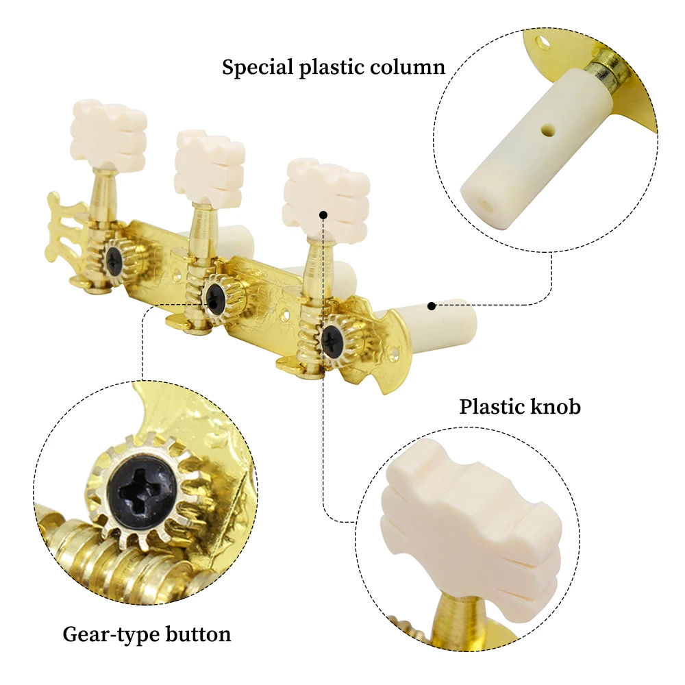 2 шт. Классических гитарные Колки ручки гитарная струна Настройки колышки Колки для настройки гитары Высокое качество Аксессуары для гитары