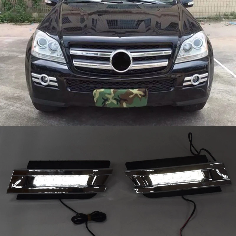 SVSPS тюнинг светодиодные дневные drl лампы для Mercedes Benz gl CLASS gl350 gl400 gl450 gl500 X164 2006 2007 2008 2009 год