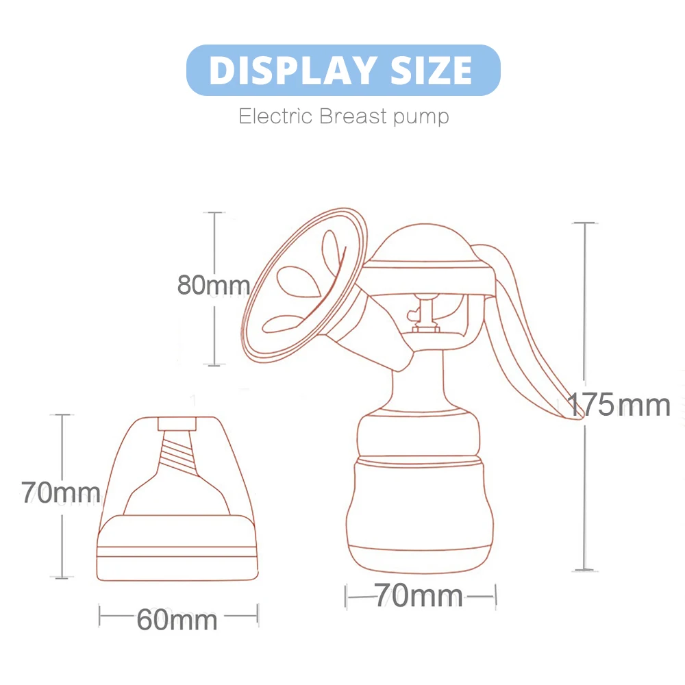 Breast Pump Manual Breast Pump Silicone Breast Pump Baby Milk Breastfeeding Accessories BPA Free Sucking Postpartum Supplies Accessories