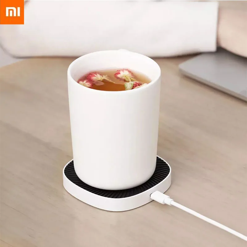 

Fashion Xiaomi XiaoDa Intelligent Thermostat Wireless Cup Mat Wireless Charging 18W 55 Constant Temperature For Household