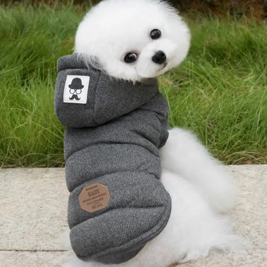 Dog Clothes Dog Coats Jackets Winter Cute Dog Wadded Jacket Clothes Hoodies for Small Dogs Puppy Jackets