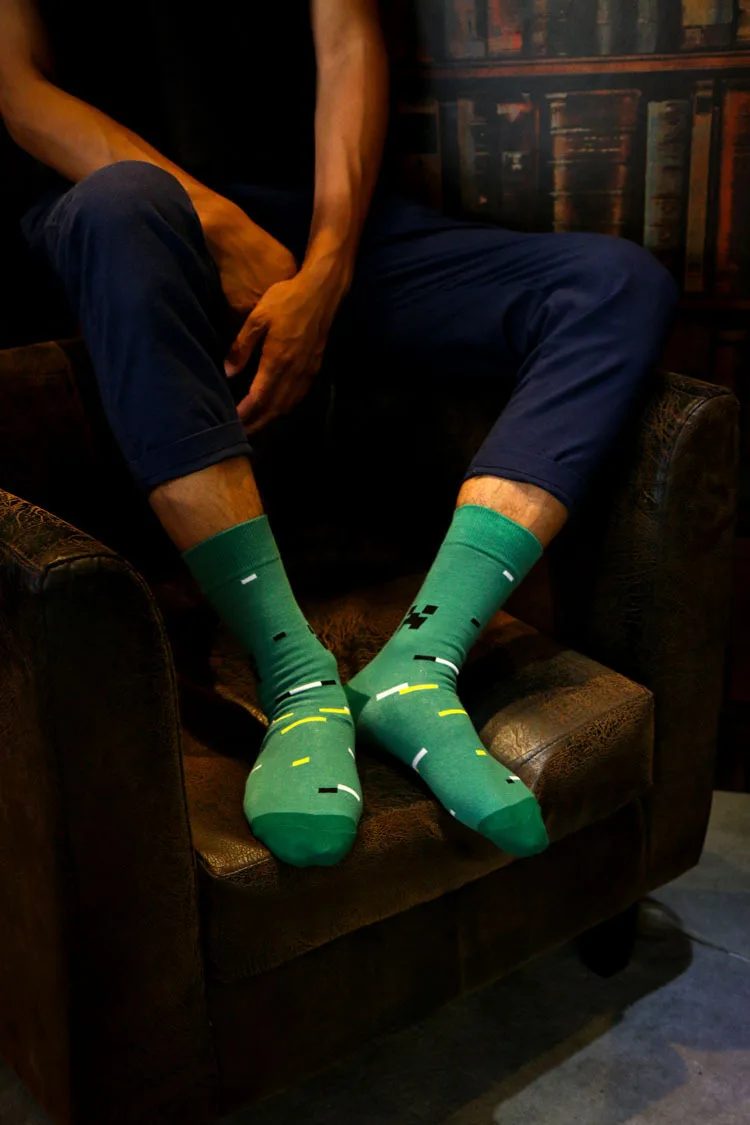 MYORED классические цветные мужские носки в деловом стиле из чесаного хлопка, длинные носки без пятки, подарок на свадьбу, носки для мужчин wo, мужские носки до колена