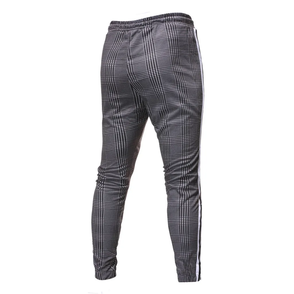 Pantalones hombre, уличная одежда, брюки-карго, мужские Длинные повседневные спортивные штаны, облегающие клетчатые брюки, штаны для бега, джоггеры, спортивные штаны