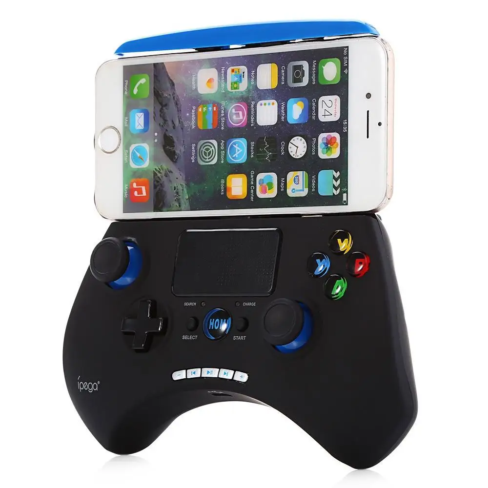 iPega PG-9028 PG 9028 wireless bluetooth V3.0 game controllerFor IOS Android PC TV BOX joystick gaming Holder with touchpad