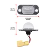 2pcs White Car LED Rear Number License Plate Lights Canbus 12V For VW Golf II 1983-1992 Jetta 1984-1991 Accessories Tail Lamp ► Photo 2/6