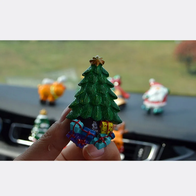 Christmas Car Air Freshener Christmas Little Tree Decorations Air Conditioner Outlet Clip Perfume Car Ornament Drop ship