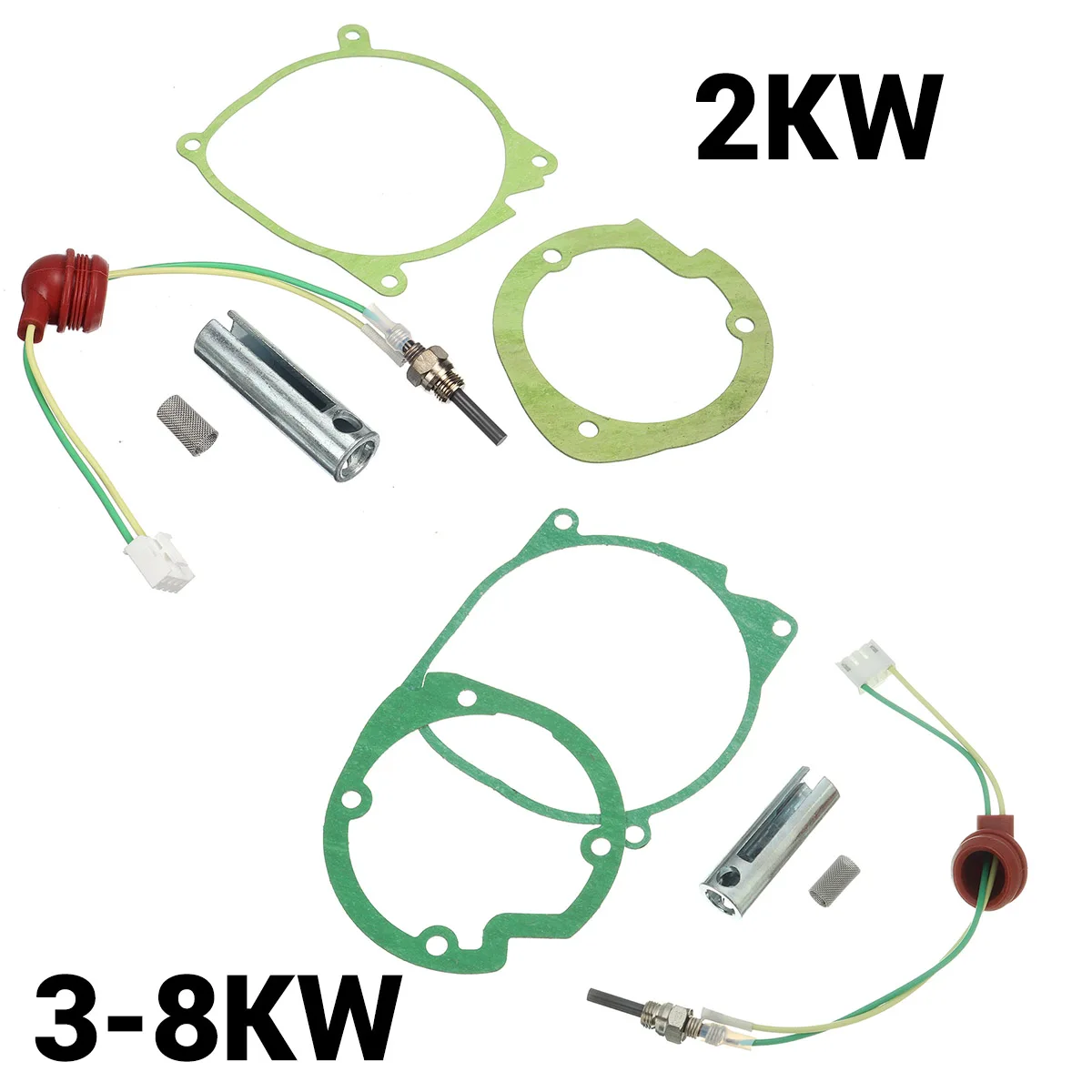 5pcs/set Car Air Diesel Heater Gasket 12V Ceramic Glow Plug For Webasto Eberspacher Heaters 2kw/5-8kw