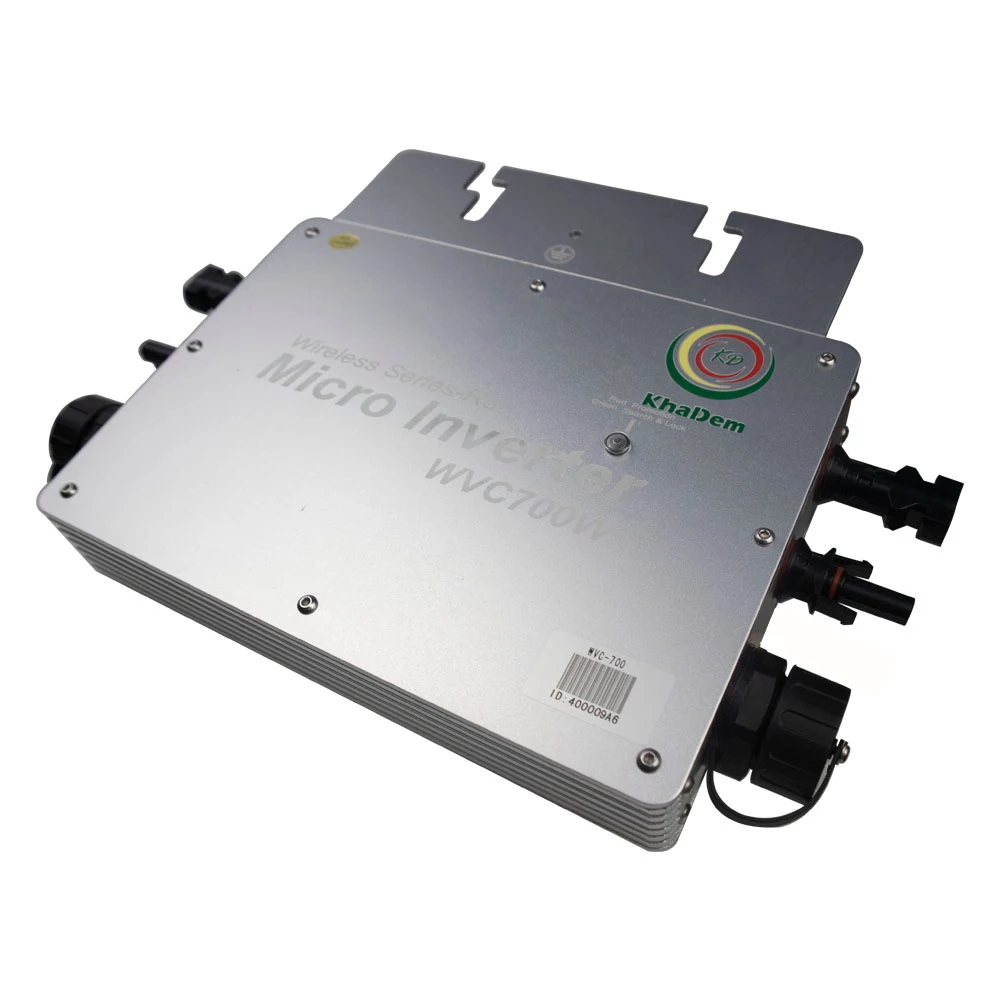 700W Micro Inversor Solar Grid Tie Microinversor IP65 WiFi Control Auto  Enfriamiento 120/230V Identificación Automática Inversores de Potencia
