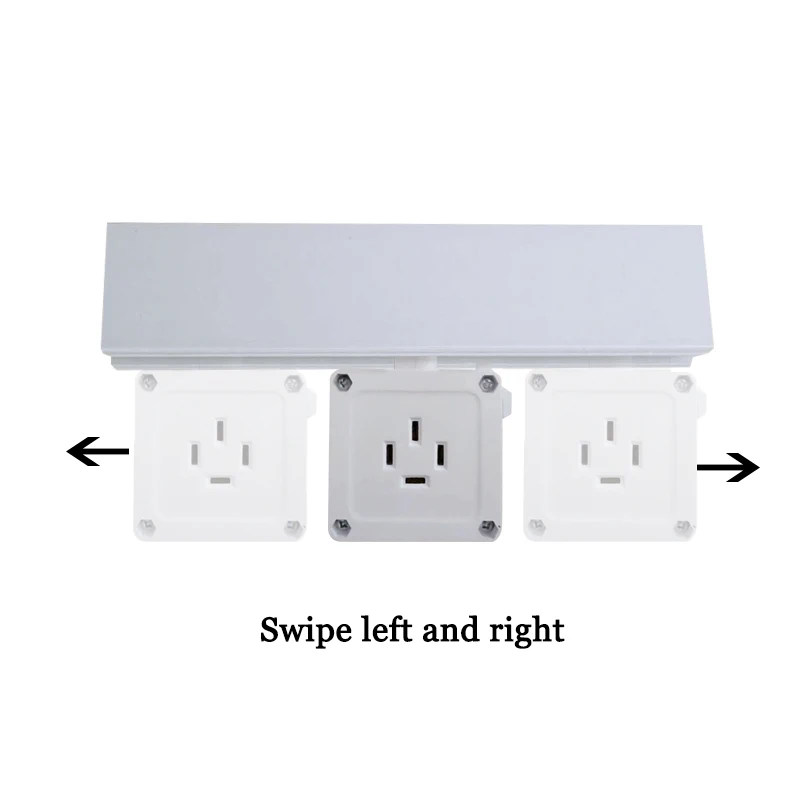 Lighting Busway Wall Socket Safety Sliding Type Quick and Convenient Three Phase Four Wire Socket