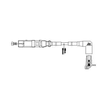 Провод высоковольтный Seat Arosa/Ibiza, VW Polo/Lupo/Caddy 1.0/1