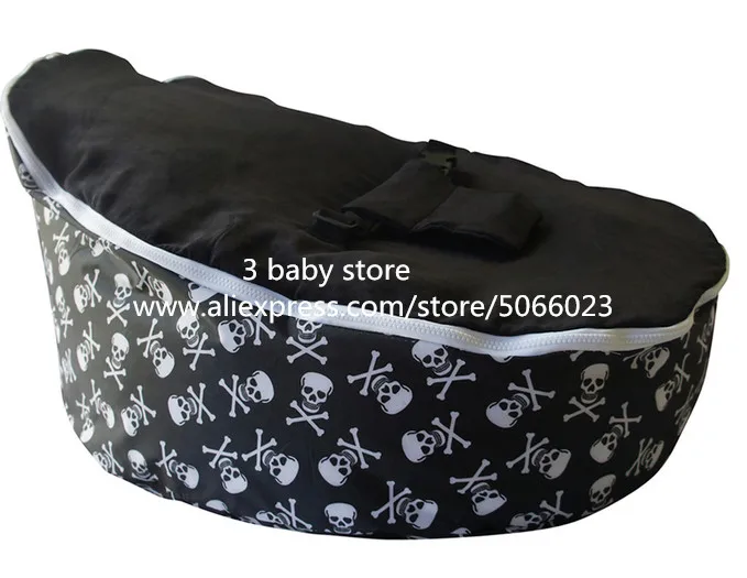 Камуфляжная черная коровья набивная детская beanbag стул, Детская сумка Todler Bean, Детская сумка Pod Seat Bean, Детская уютная кровать без наполнителя