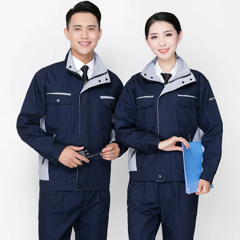 Worker clothing workwear clothes set men women workmen Factory uniform Wear-resistant Repairman Aut