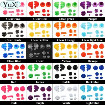 

YuXi Clear Red Black Full Button Sets Mod Replace Dpad ABXY Trigger Parts For Gamecube For NGC Controller 3D Control cap