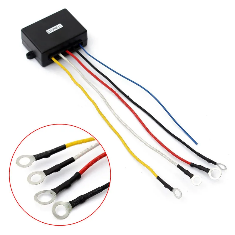 2 Set 12V Universal 50ft Car Wireless Winch Electric Remote Control Manual Transmitter Twin Handset for Jeep SUV ATV Truck