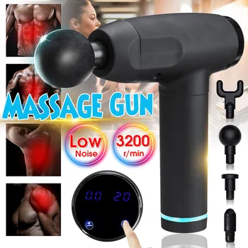 

LCD Display Massage Guns Deep Muscle Massager Muscle Pain Body Massage Exercising Relaxation Slimming Shaping Pain Relief