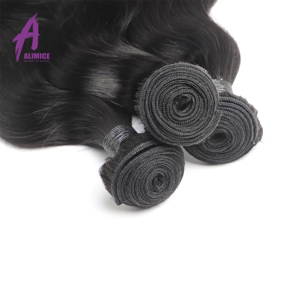 Brazilian Body Wave Hair Bundles 8-28 Inches Human Hair Weave Bundles Natural Black Hair Extensions 3/4 Bundles Alimice Remy Brazilian Body Wave Hair Bundles 8-28 Inches Human Hair Weave Bundles Natural Black Hair Extensions 3/4 Bundles Alimice Remy