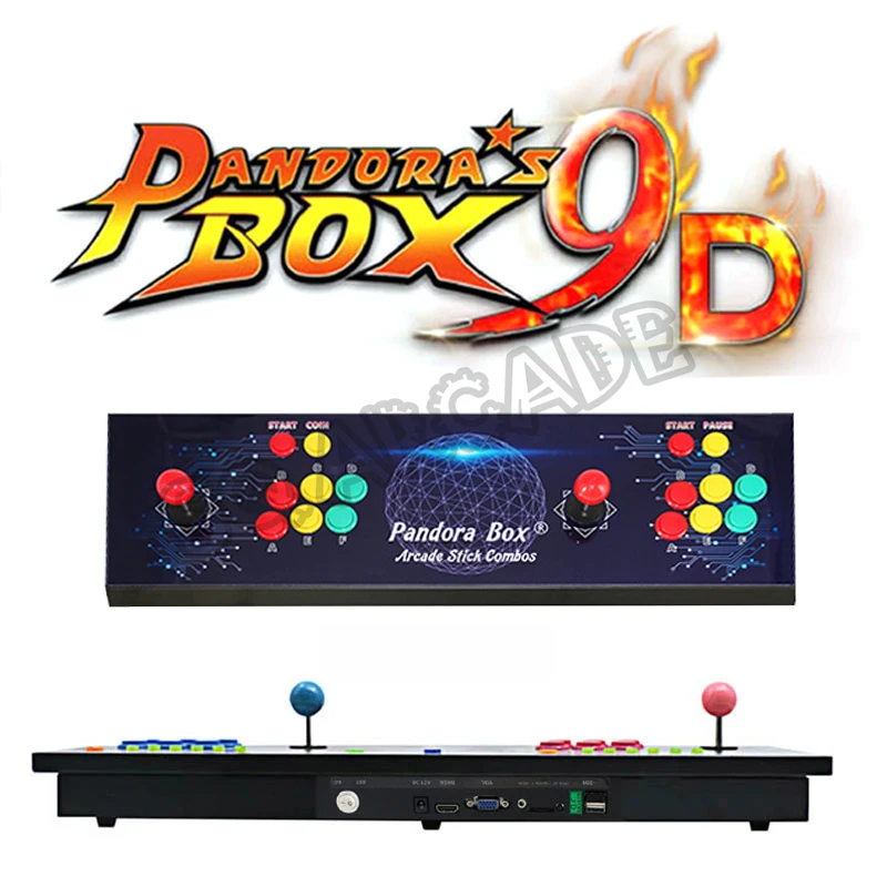 Аркадная игра консоли встроенный ящик Пандоры 9D 2500 В 1 10 3D игры Jamma доска VGA HDMI