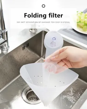 

New collapsible sink filter mesh suction cup drain network pp grease trap self-standing drain drain anti-clogging thickening