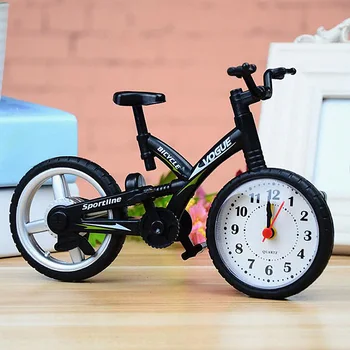 

Bicycle Shape Kids Bedroom Stylish Mute Vintage Desktop Decoration Children Alarm Clock Home Office Fashion Battery Operated