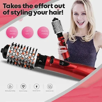 

2 in 1 Hair Dryer Brush Automatic Rotating Roller Professional Hot Air Styler Comb Curling Iron Curler Comb Hair Blower Brush