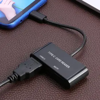 

3 in 1 Card Reader Widely Compatible USB Type-C to USB2.0 Memory Card TF Storage Card Adapter for PC Laptop Accessories
