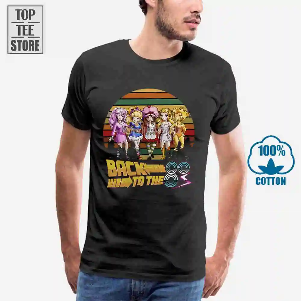 Jem Rainbow Brite &amp Клубника короткая футболка вернуться в 80-х годов Черная Мужская S 4Xl |