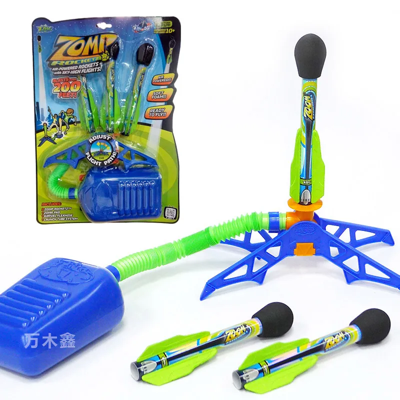 

Nieuwe Fun Outdoor Sport Play Speelgoed Zing Kids BUBBLE ROCKET Set Jump Jet Launcher Kerstcadeau Kous Filler Speelgoed
