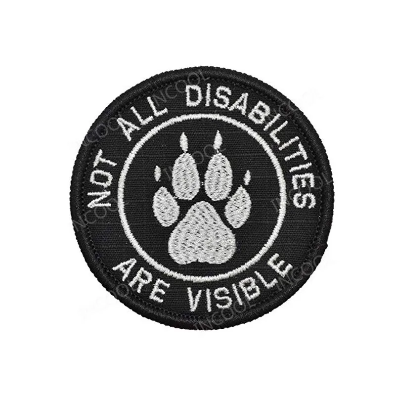 Thin Blue Line K9 Infrared IR Reflective Service Dog Rescue Embroidery Patch Military Tactical Patches Emblem Embroidered Badges 