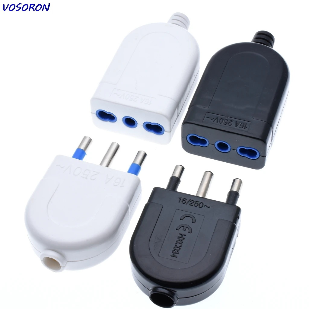 1pair 16A Italian plug Connect the power cord Male female plug Power