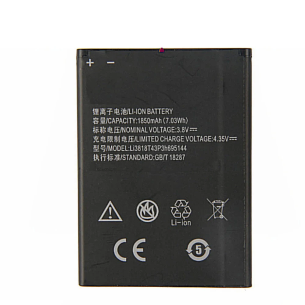 Li3818t43p3h 1850mah Original Size Replacement Battery For Zte Blade G Lux V0w Kis 3 Max Batteries Mobile Phone Batteries Aliexpress