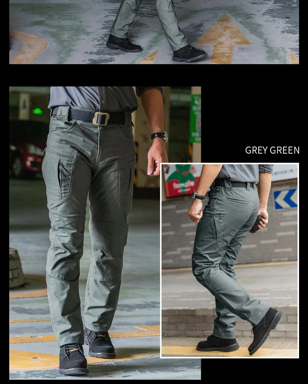 militares impermeáveis, calças resistentes ao desgaste, transporte urbano multi-bolso, IX8, 77