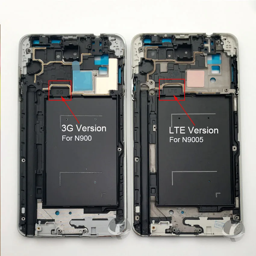 Средняя рамка для samsung Galaxy Note 3 III N9005 N900 оригинальная новая задняя панель Корпус чехол шасси+ боковые кнопки