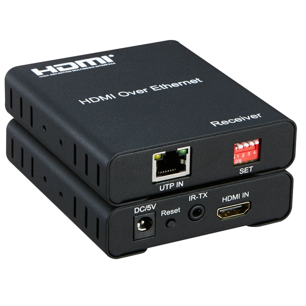 HDMI удлинитель матричный коммутатор сплиттер по Cat5e/6 кабелю до 120 м совместим с TCP/IP