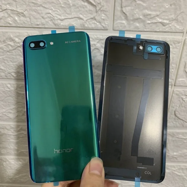 Phantom Purple Для huawei Honor 10 стеклянный задний корпус для huawei Honor 10 батарея задняя крышка заднего стекла запасной чехол запасные части - Цвет: Phantom Purple