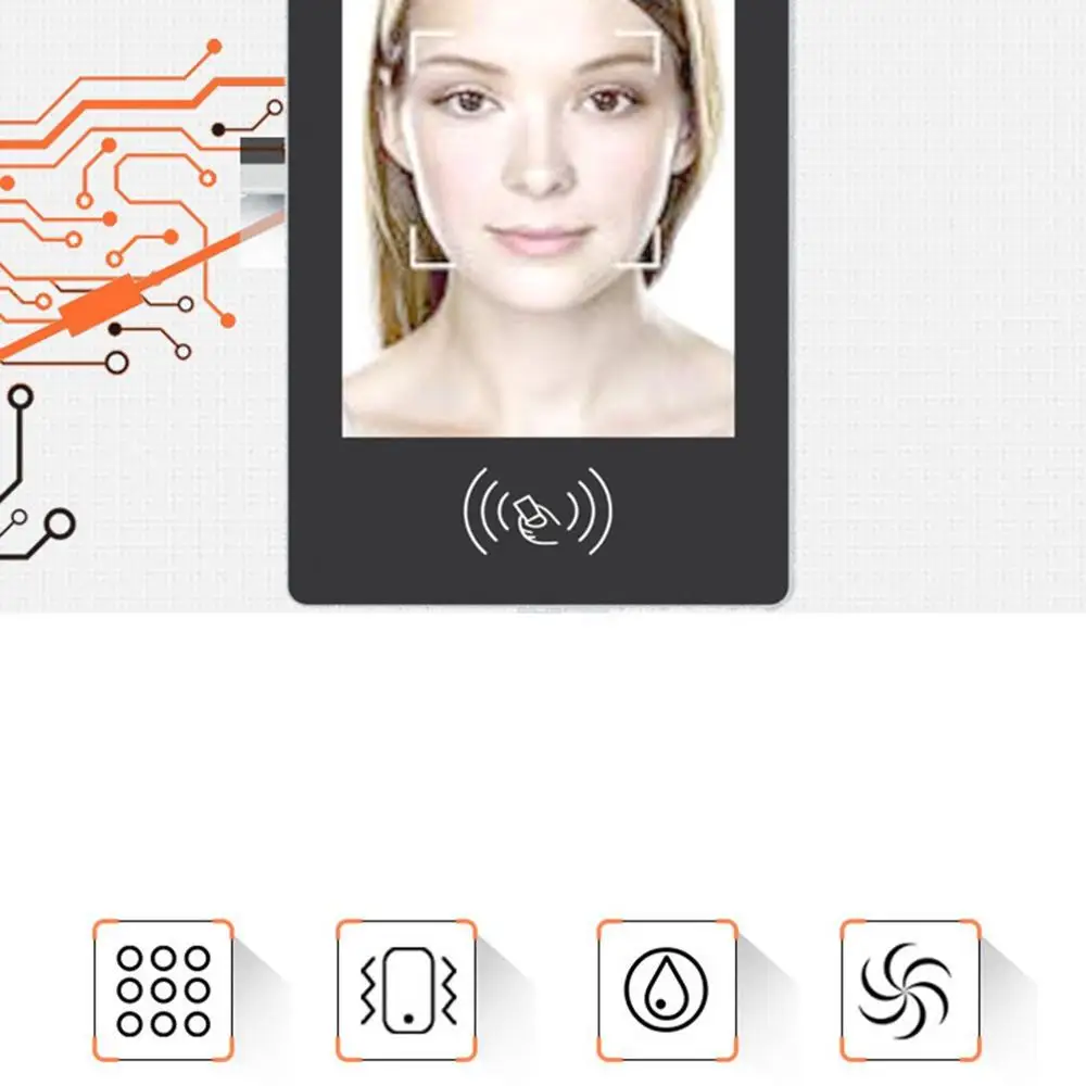 

Infrared Human Body Temperature Measurement Face Recognition Access Control All-In-One Machine 1 Pcs