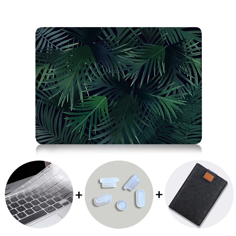 M005 Чехол MTT с принтом тропических растений для Macbook Air Pro retina 11 12 13,3 15,4 дюймов, чехол с сенсорной панелью для mac book Pro 13 15, сумка для ноутбука - Цвет: M005